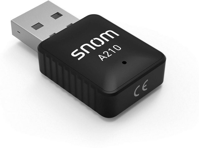 snom A210 Dual-Band Wi-Fi 5 Netzwerkadapter mit USB-A Anschluss in Schwarz - Bild 1