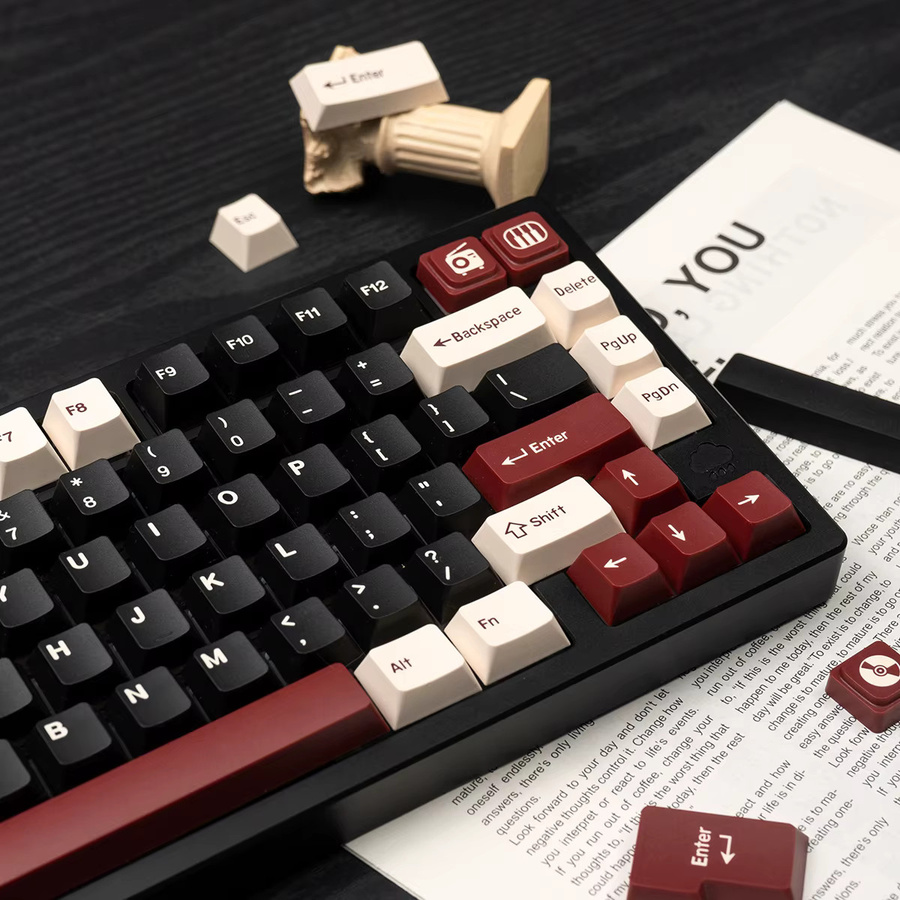 Venit Keys GMK Rome Tastenkappen-Set mit 180 Tasten, Double Shot PBT in Multicolour, Cherry Profile für mechanische Tastaturen und MX-Schalter, Alice ISO-Layout - Bild 3