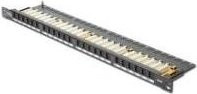 Digitus CAT 6 Class E High Density Patch Panel ungeschirmt in Schwarz und Grau (DN-91624U-SL-SH) - Bild 1