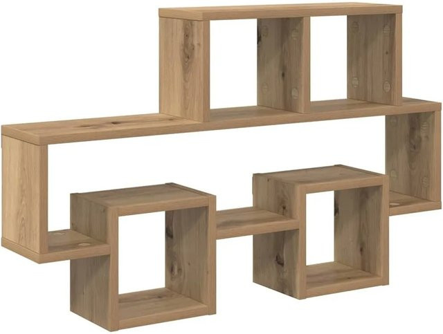 vidaXL Wandregal Artisan-Eiche in Braun aus Holzwerkstoff, B: 82 cm, T: 15 cm, H: 51 cm - Bild 1