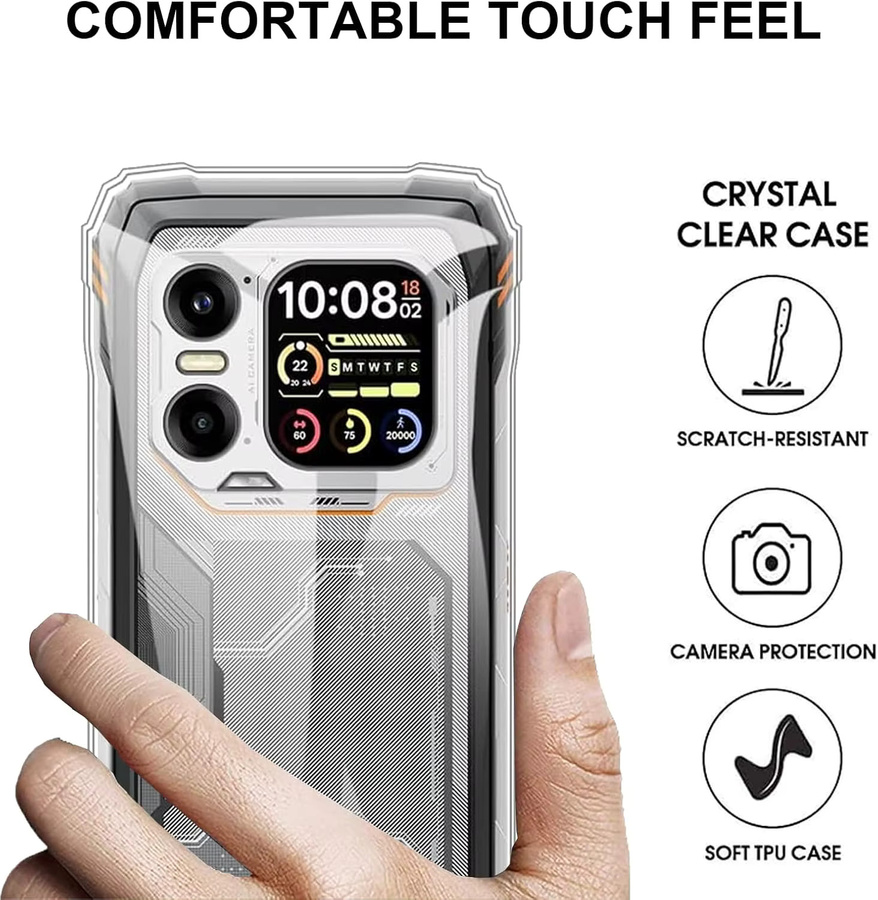 Blackview Xplore 1 Schutzhülle aus weichem TPU in Schwarz Transparent - Bild 3