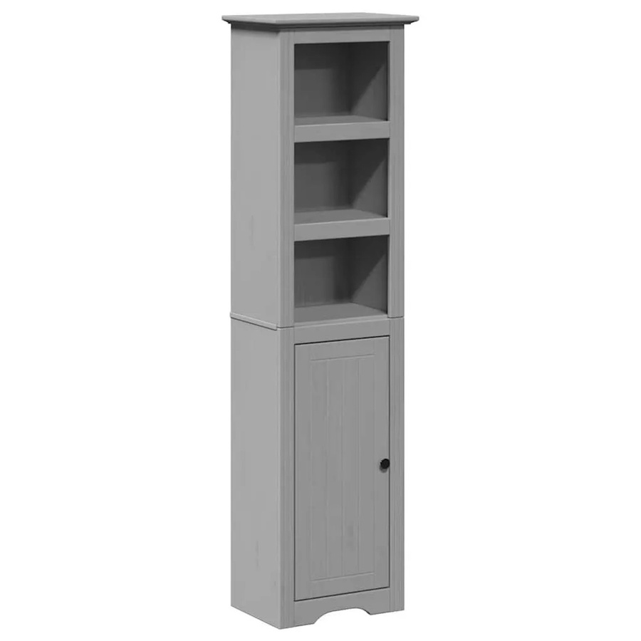 vidaXL Badschrank BODO in Grau mit Türen und offenen Regalen, B/T/H: 44 x 30 x 160 cm - Bild 2