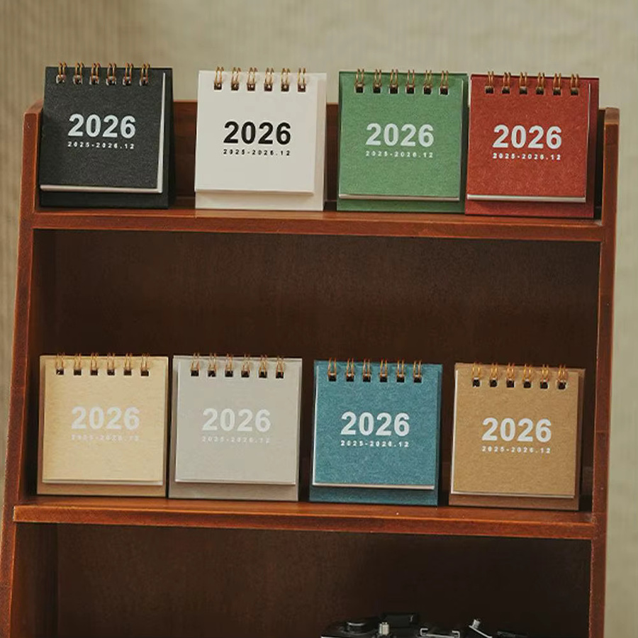 Minimalistischer Desktop Kalender 2026 für Home Office und Schule als tragbarer Planer - Bild 2