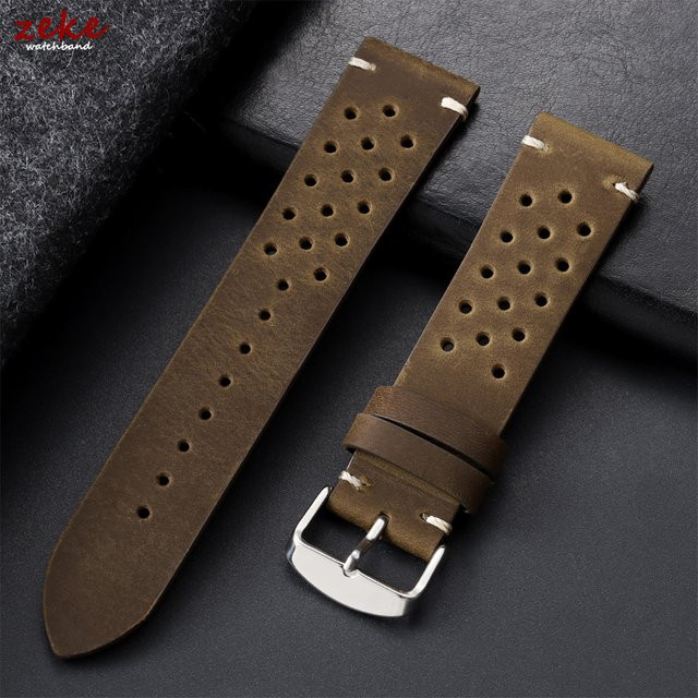 Uhrenarmband Rindsleder, perforiert, Herren - Bild 1