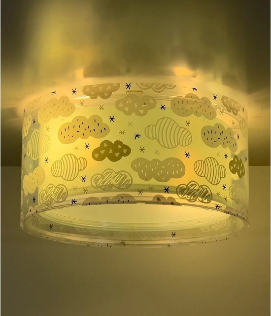 Dalber Deckenleuchte Wolke für das Kinderzimmer in Grün und Transparent - Bild 1
