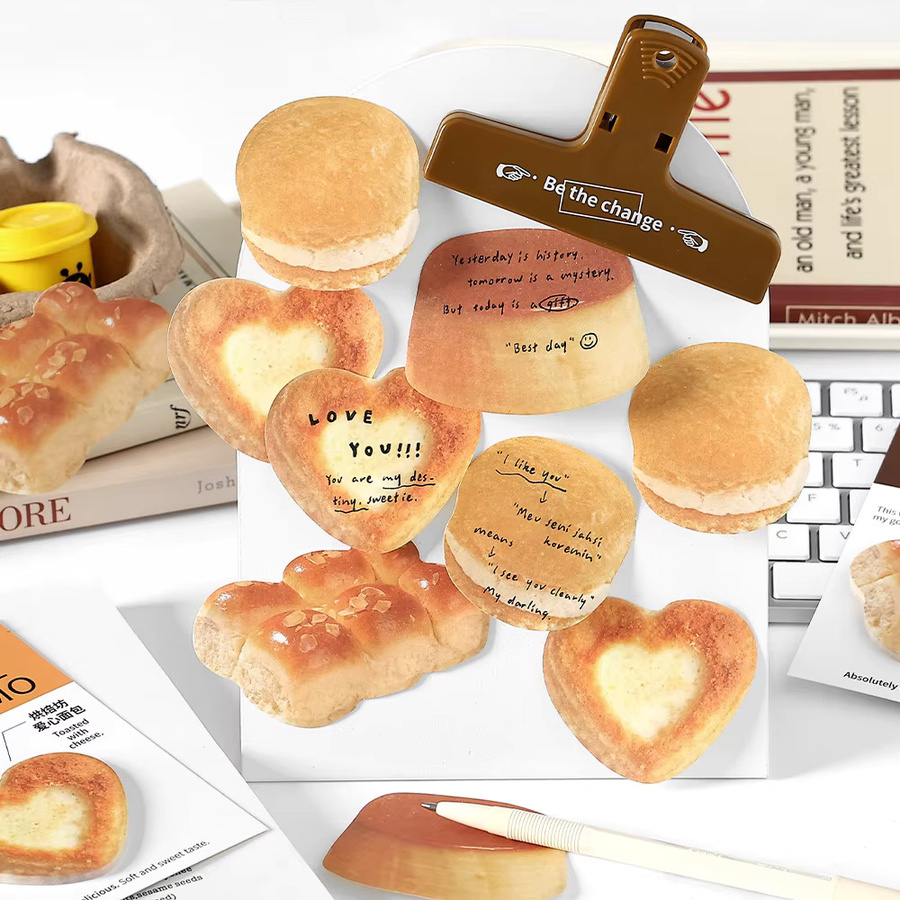 30 Stück dekoratives Notizpapier mit Brot-Motiv für DIY-Collagen, Scrapbooking und Junk-Journal, Mehrfarbig - Bild 2