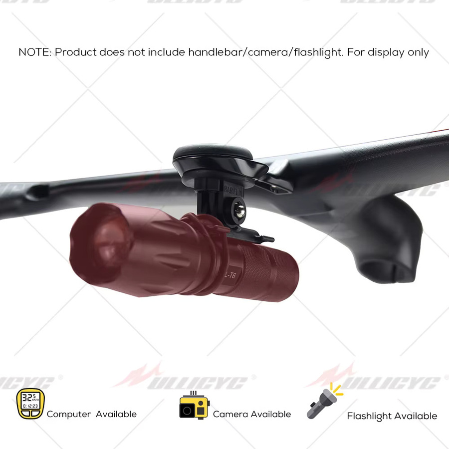 ULLICYC Fahrradhalterung aus Aluminiumlegierung für Garmin, GoPro und Wahoo in Schwarz - Bild 5