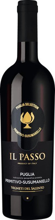 Vigneti del Salento s.r.l. Il Passo Primitivo Susumaniello Puglia IGP trocken 2023 Rotwein 0,75 l
