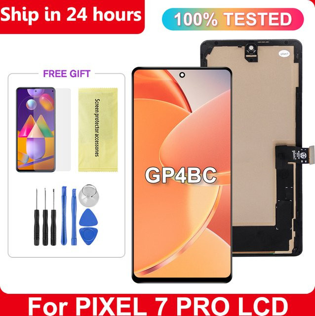 Google Pixel 7 Pro LCD Display Touchscreen Digitizer Montage Ersatzteil in Schwarz - Bild 1