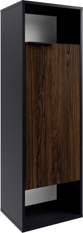 Fackelmann Midischrank B.Paris in Schwarz Matt und Eiche, B/T/H: 40,2 x 32,0 x 125,7 cm - Bild 3