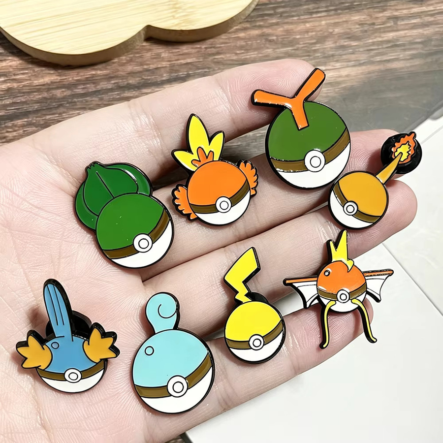 Bandai Pokémon Emaille-Pins-Set, 8-teiliges Set, Metall, Bunt / Mehrfarbig - Bild 5