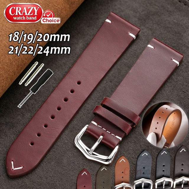 Uhrenarmband Ölwachs-Leder, Herren - Bild 1