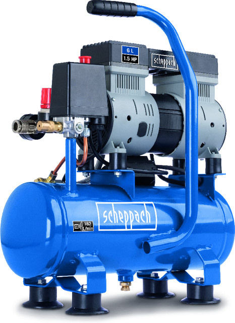 Scheppach Ultra Silent Kompressor HC08Si in Blau - Bild 1