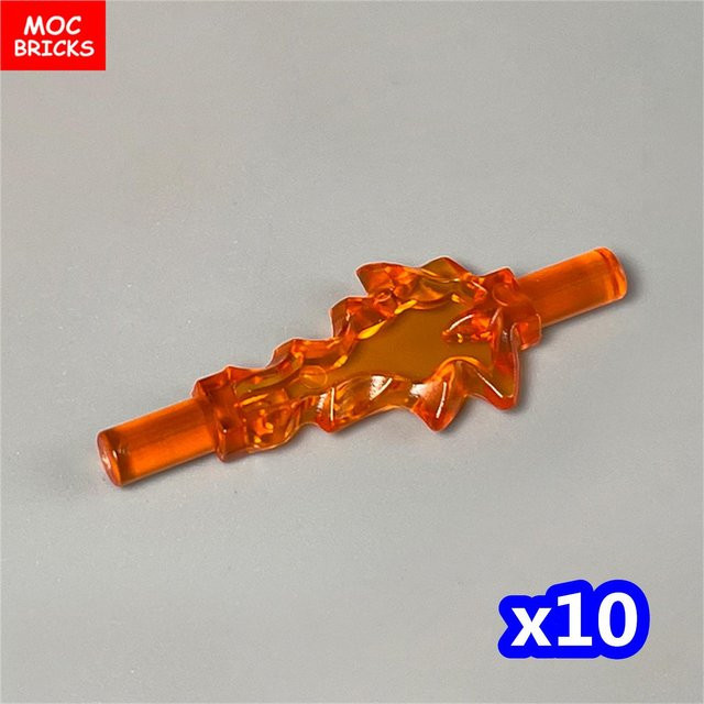 Yiran toy MOC Bausteine Actionfigur mit Energie Kraftstöße Eis Feuer Flamme Zubehör - Bild 1