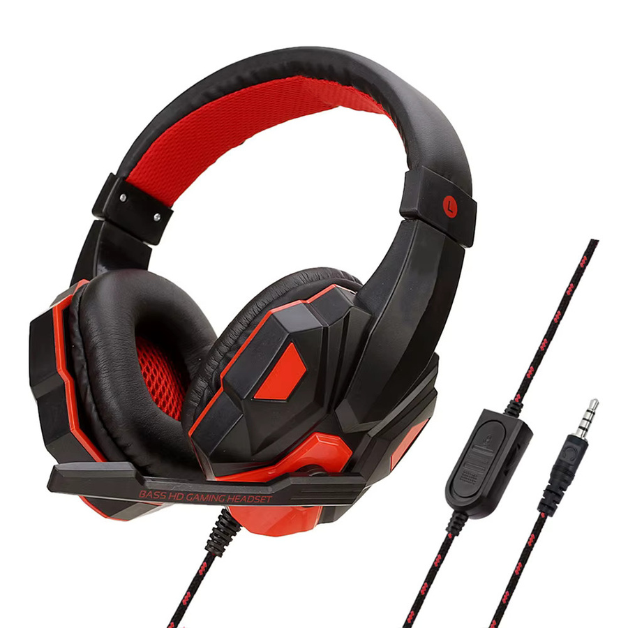 Occkic Gaming Headset in Rot mit geräuschunterdrückendem Mikrofon für PS4, PS5, Xbox, PC und Smartphone - Bild 4