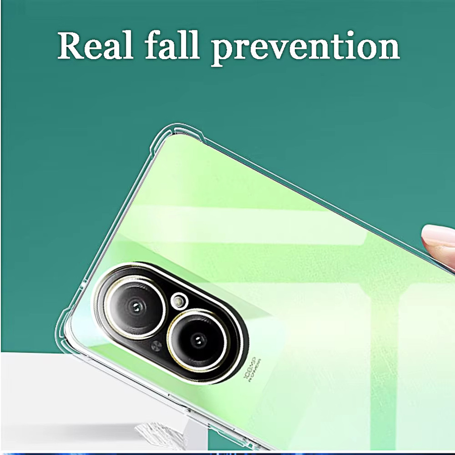 Stoßfeste Silikon Handyhülle für Realme C67 4G in Transparent, weiches TPU Case - Bild 4