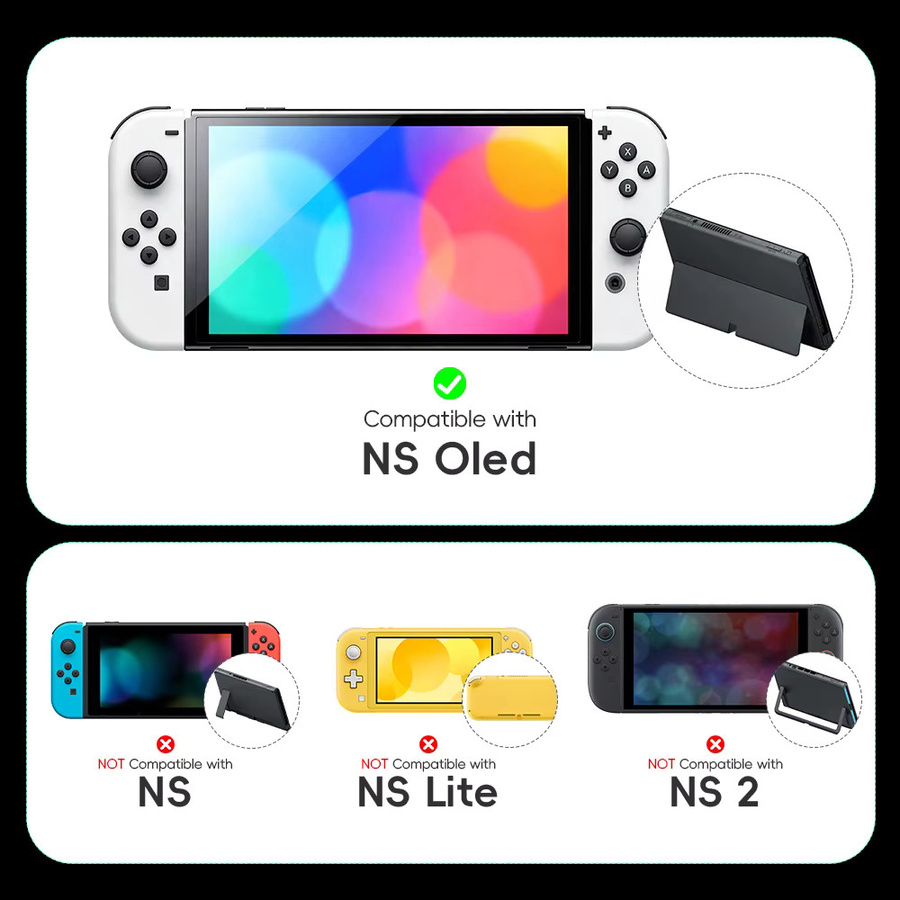 Transparentes Kristallgehäuse für deine Nintendo Switch OLED Konsole für optimalen Schutz und stilvolles Design - Bild 2