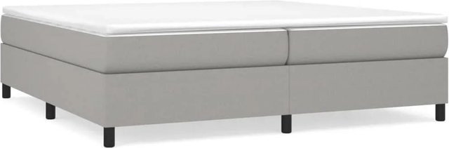 vidaXL Boxspringbett in Grau mit Stoffbezug, B/T: 200 x 200 cm - Bild 1