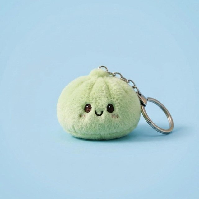 Yiran toy Plüsch-Dampfbrötchen Squishy Schlüsselanhänger, weich, flauschig - Bild 1