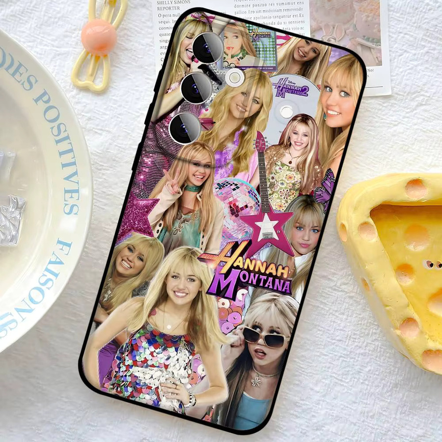 H-Hannah M-Montana-ES Soft Cover Handyhülle für Samsung Galaxy S21 S22 S23 S24 S25 S26 Ultra FE Plus 5G A52S in Multicolour - Bild 5