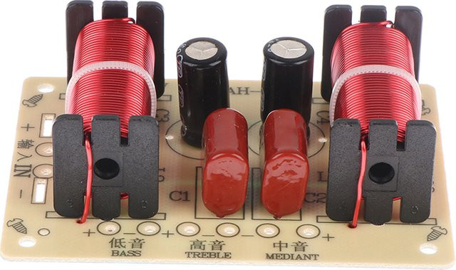 JETTING 3-Wege Audio-Lautsprecher-Crossover-Schaltung Frequenzteiler für Höhen, Mitteltöner und Bass, 900-4000Hz, Multicolor - Bild 1