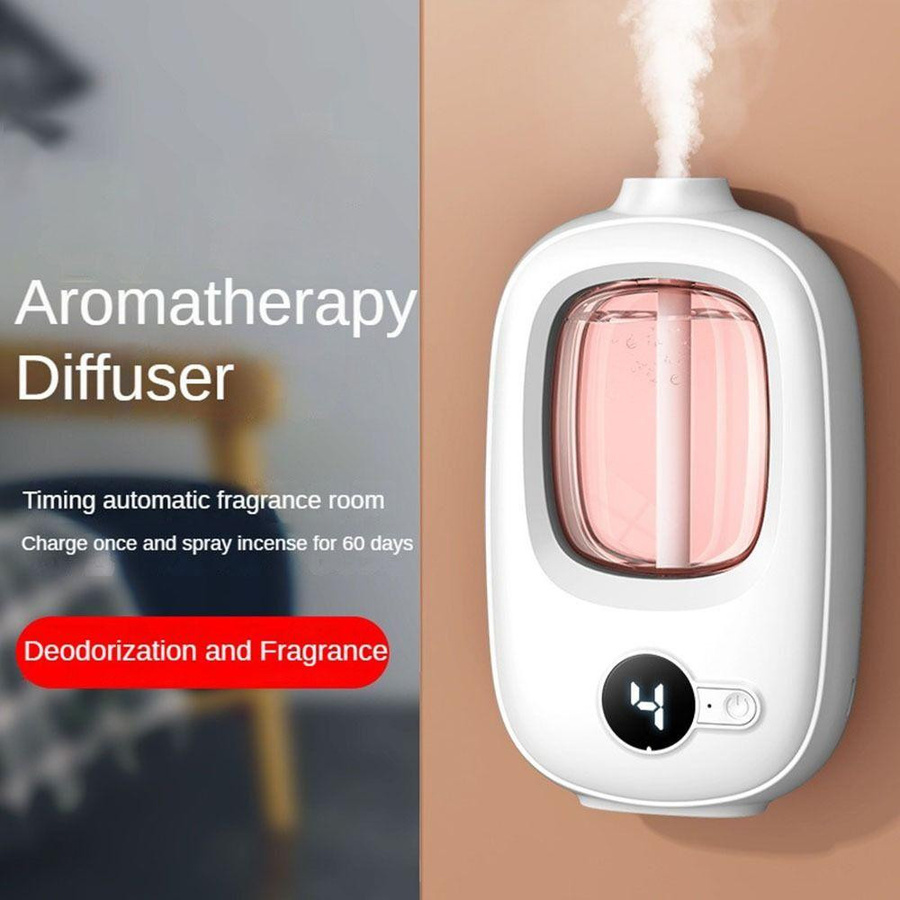 Meiling Automatischer Aromatherapie-Diffuser mit Digitalanzeige, Wiederaufladbar, Weiß - Bild 4