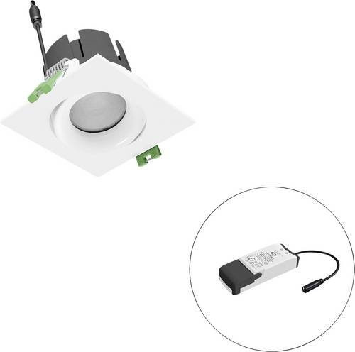 EVN LED-Deckenstrahler F11RXXXM0630L24P in Weiß, quadratisch und dimmbar - Bild 1