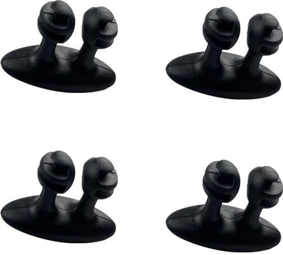 Love Home Garden Kabel-Organizer für das Auto Dashboard, 4er-Set zur Kabelverwaltung und Kopfhörer-Halterung, Schwarz - Bild 1