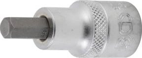 BGS Bit-Einsatz 2735 in Silber, Länge: 55 mm, Antrieb Innenvierkant: 12,5 mm (1/2"), Innensechskant: 5/16" - Bild 1