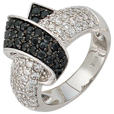 Colfem Ring 925 Silber, Zirkonia, Damen, Ringgröße 50 - Bild 1