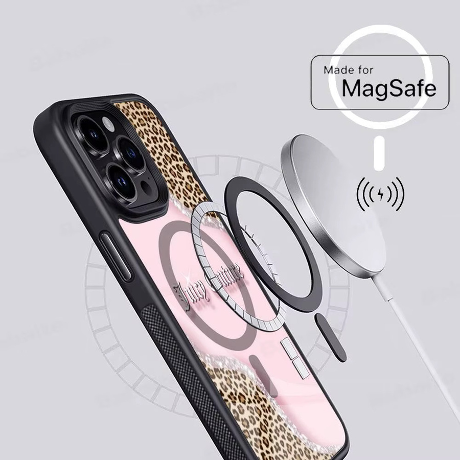J-JuicysS Couture MagSafe Magnetische Handyhülle für iPhone 16 15 17 Pro Max 14 13 12 11 Plus in Schwarz - Bild 3