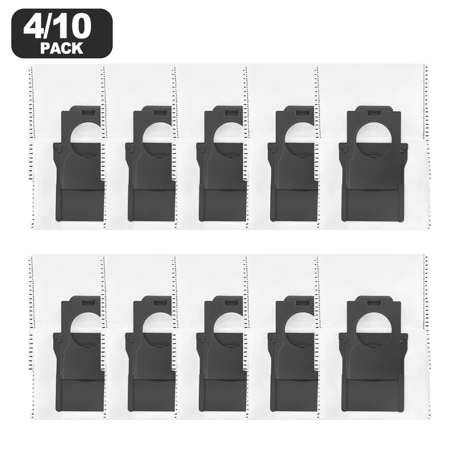 DAZZLEEX Ersatz-Staubbeutel für MOVA Z60 Ultra Roller Roboter-Staubsauger und Wischmopp, 10er-Pack aus Vliesstoff - Bild 3