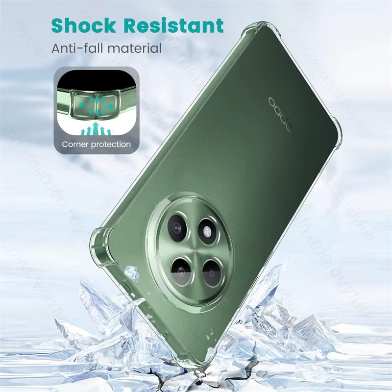 Stoßfeste TPU Schutzhülle für OPPO Reno12F und Reno12FS 5G in Transparent/Klar - Bild 4