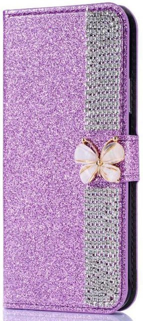 Leder Portemonnaie Hülle für Samsung Galaxy S26 Ultra S25 FE S24 S23 S22 Plus und A-Serie in Purple - Bild 1