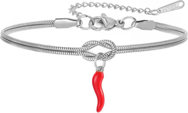 YULIN Armband, Edelstahl, Rot, Damen, 17-22cm - Bild 1