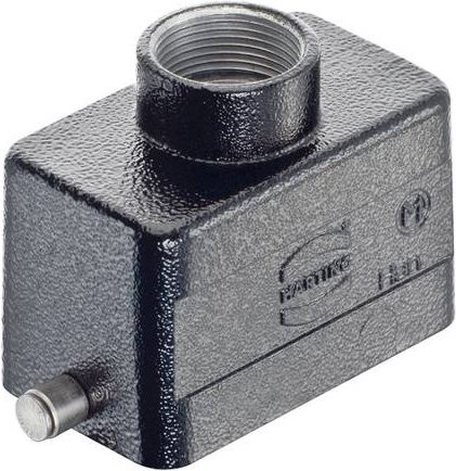 HARTING Tüllengehäuse 19 30 710 1441 in Schwarz aus Aluminium - Bild 1