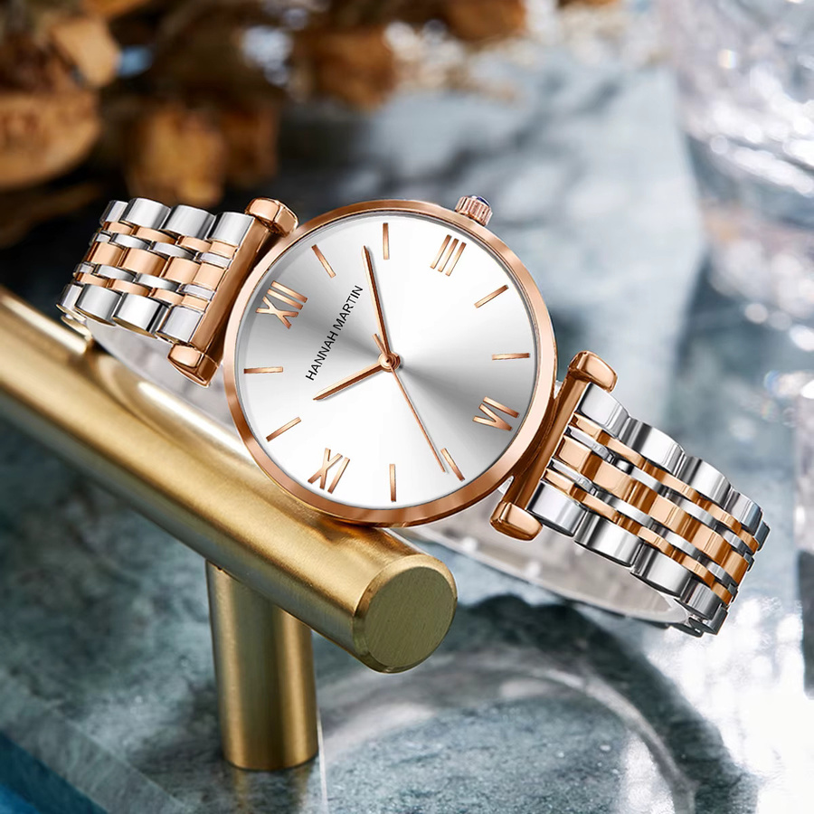 Hannah Martin Armbanduhr, Roségold, Edelstahl, Quarz, 36 mm, Damen - Bild 2