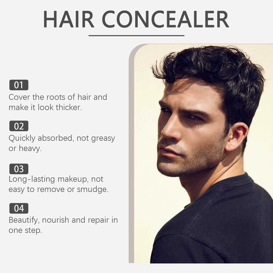 HOEGOA Haar-Concealer, braun, feines Haar, Unisex - Bild 3