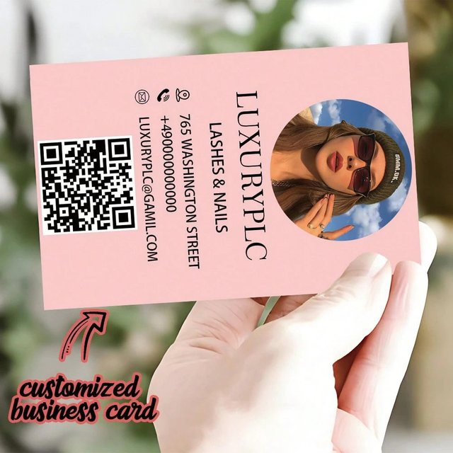 Personalisierte QR-Code-Geschäftskarten aus Papier für Büro und Schule - Bild 1