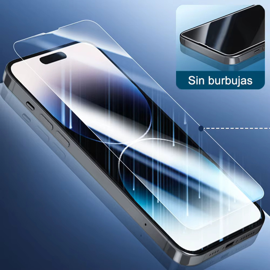 PJPK Displayschutzfolie aus gehärtetem Glas für iPhone 17 16 15 14 13 12 11 Pro Max Mini inklusive Kamera-Schutzfolie, transparent - Bild 4