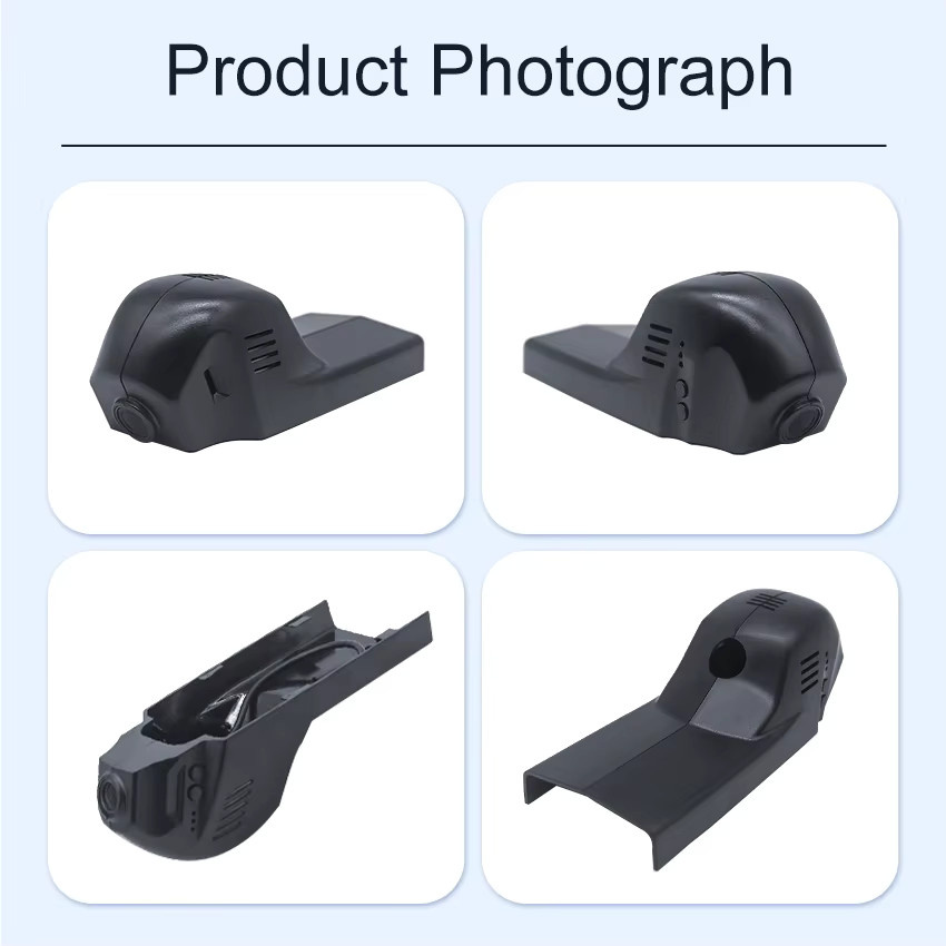 HESHECAM 4K Dashcam für BMW F-Chassis 1 2 3 4 5 6 7 X1 X2 X3 X4 X5 X6 X7 M-Serie, Armaturenbrett-Auto-Kamera, Schwarz - Bild 3