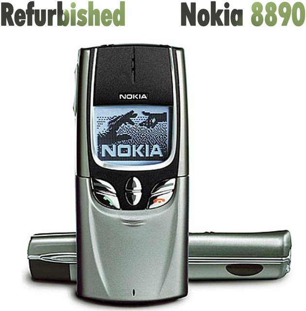 Generalüberholtes Nokia 8890 GMS 2G Mobiltelefon in Schwarz mit 1 SIM-Karte - Bild 1