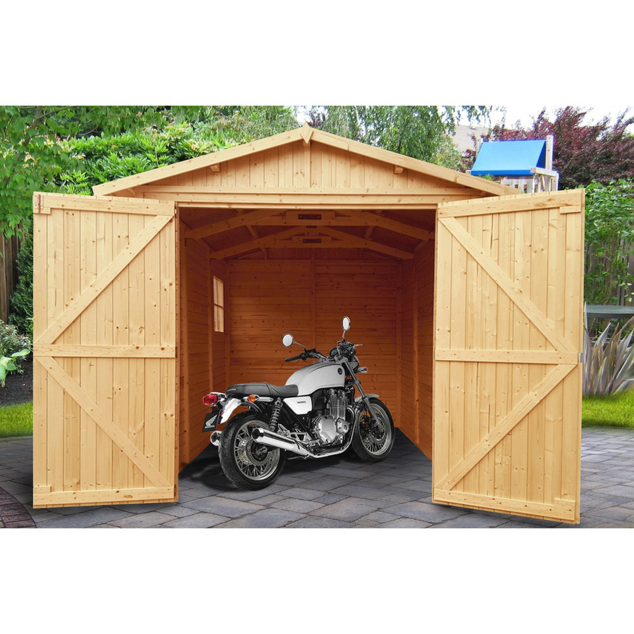 TIMBELA Holzgarage M105 mit Fenster und ohne Boden, 6 m² - Bild 2