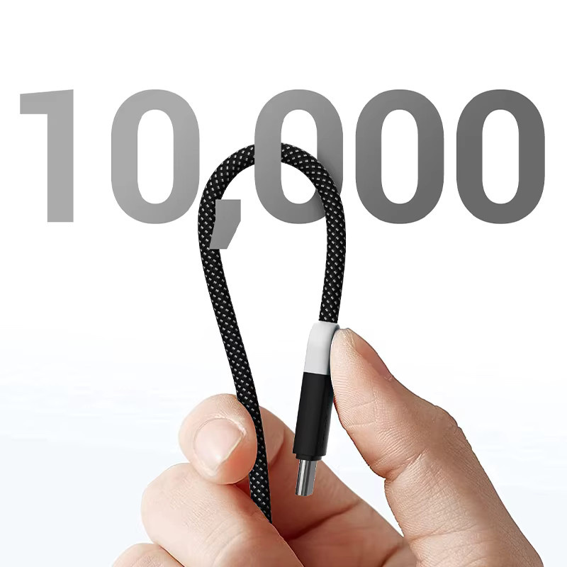 CABLETIME USB-C Schnellladekabel 100W in Schwarz für iPad, MacBook Pro, Xiaomi, Samsung und Huawei - Bild 5