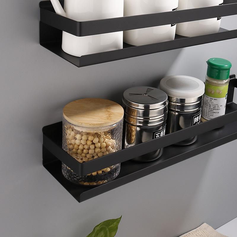 JULIN CHU Badezimmerregal aus Edelstahl in Schwarz, Wandmontage für Dusche und Küche - Bild 4