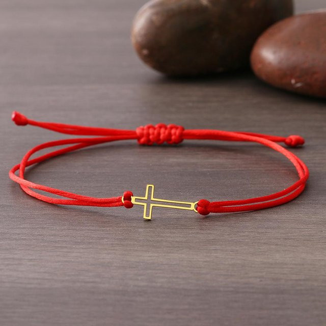 Lucky Star Jewelry Armband, Edelstahl, Schwarz Rot, Zirkon, Damen - Bild 1
