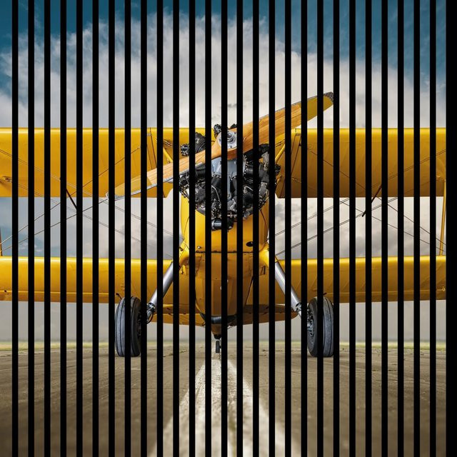 FN Acustico Akustikplatte Flieger 3 in Bunt aus PET und MDF, B/H/T: 113,3 x 119,5 x 1,9 cm - Bild 1