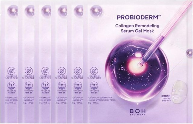 BIOHEAL BOH Probioderm Kollagen Remodeling Serum Gel Maske, 34g x 6 Stück - Bild 1