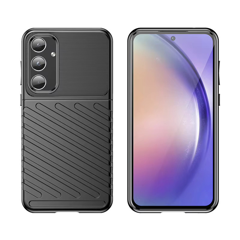 Stoßfeste Silikon-Handyhülle Luxus-Abdeckung für Samsung Galaxy A25 5G, A35 und A55 in Blau - Bild 3