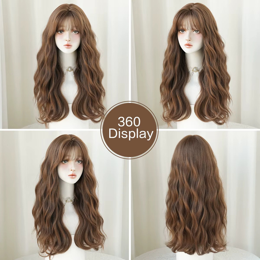 7JHH WIGS Perücke Wasserwellen Honigbraun, Damen - Bild 4